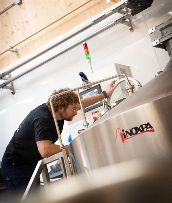 Brewer in the brewhouse